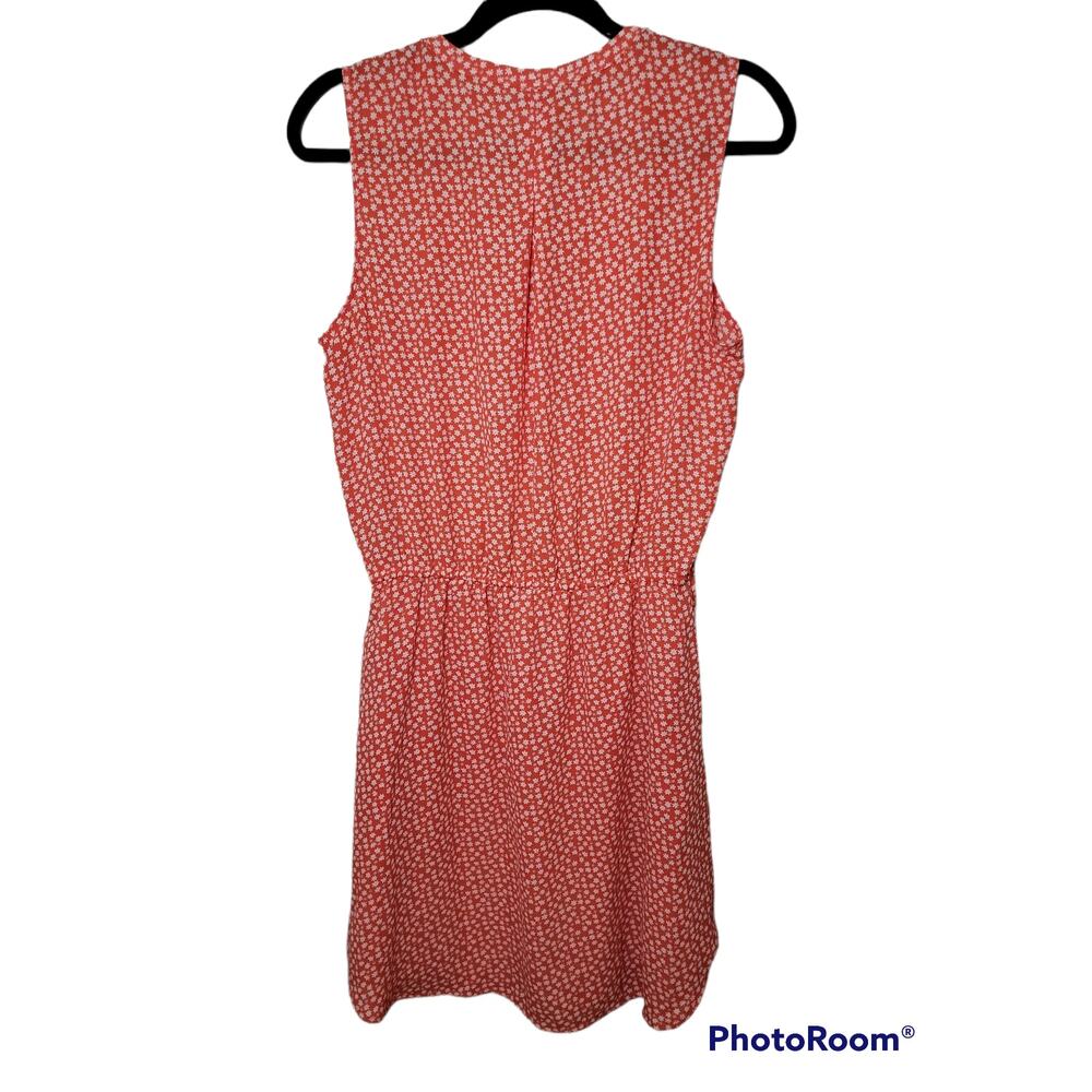 Gap Small Tall Red Floral Sleeveless Dress - Picture 3 of 3